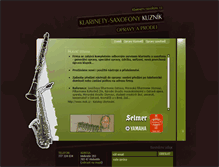 Tablet Screenshot of klarinety-saxofony.cz